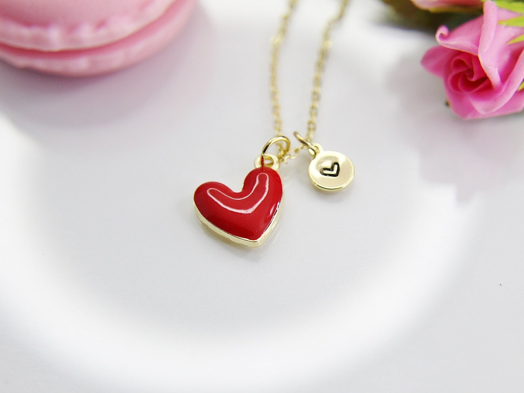 Best Valentine's Day Gifts, Sweet Gifts, Red Heart Necklace