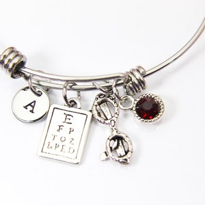Optometrist Bracelet, Vision Care Ophthalmologist Gifts, Personalized Gift, N4597