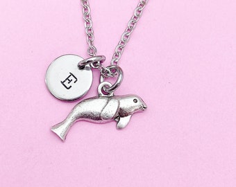 Silver Seal Charm Necklace Biologist Gifts Idea Personalized Customized Made to Order, AN5093