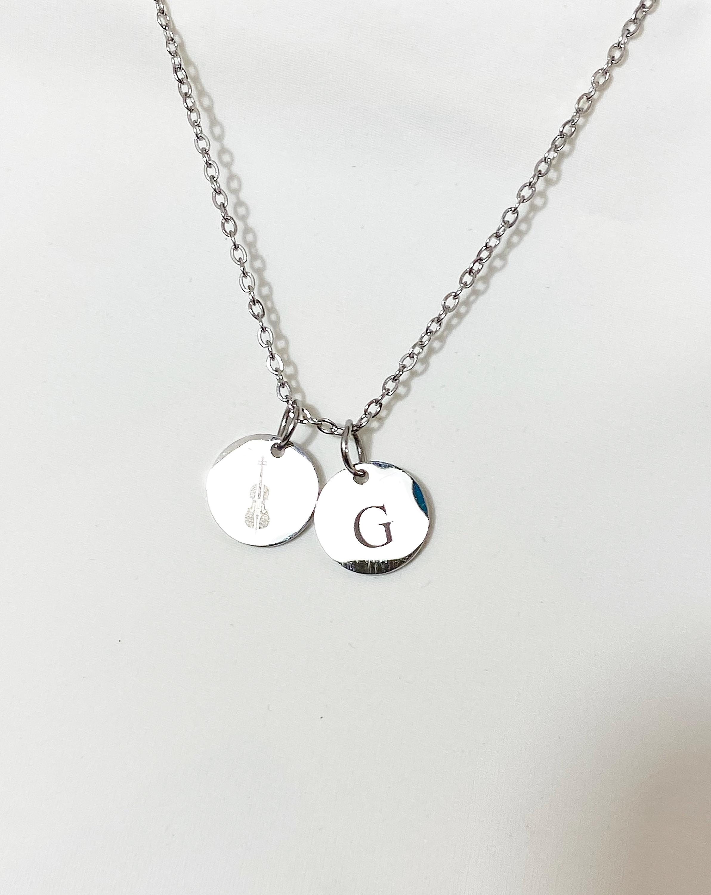 Silver Cello Charm Necklace – Orchestra Teacher Gift, String