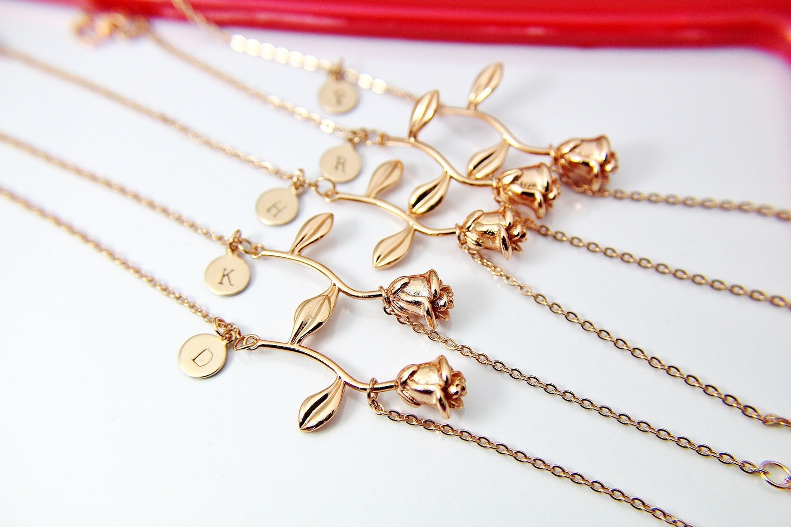 Rose Gold Rose Bracelet June Birth Month Flower Jewelry