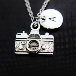 Camera Necklace, Silver Camera Charm, Photographer Gift, Photography Student Gift, Gifts Mom, Personalized Gift, Best Friend Gift, N46