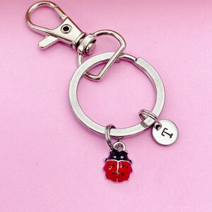 Rhinestone Ladybug Keychain Purse Charm - Alloy Car Decor, Bag Accessory For Women, Cute Gift Idea