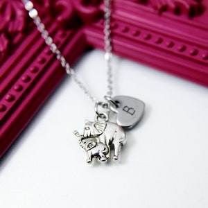 Mother Daughter Gifts, Mother and Baby Elephant Necklace, Personalized Gift, N1311G image 2