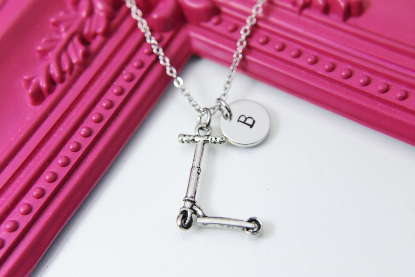 Scooter Necklace Scooter Charm Sport Charm Personalized Etsy