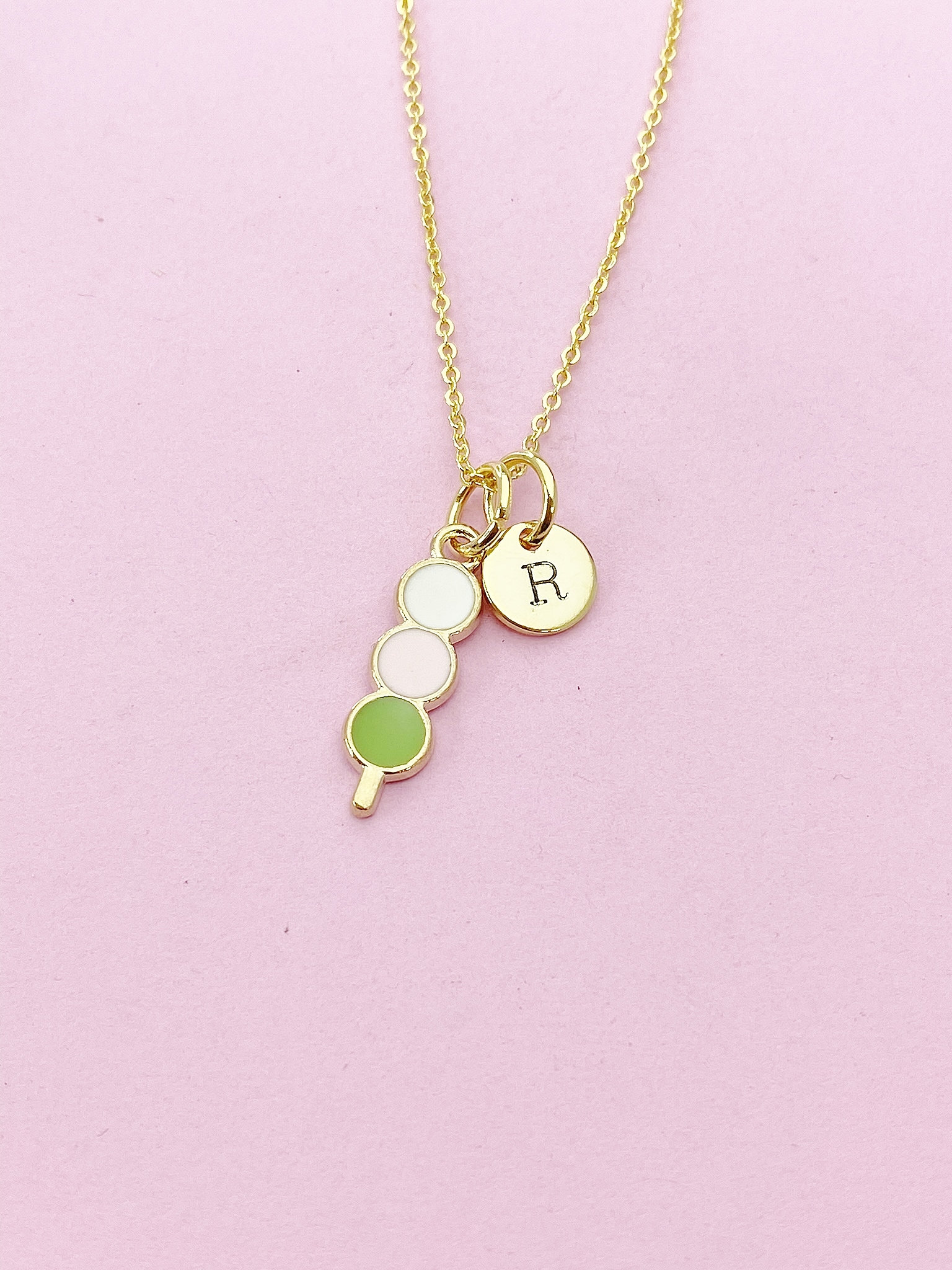 Japanese Dango Necklace, Japanese Dango Charm, Japanese Dango