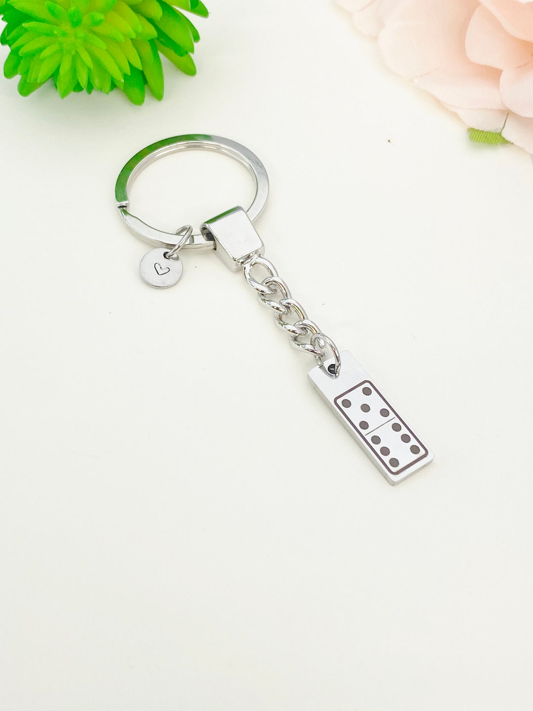 Dominoes Keychain Stainless Steel Dominoes Player Gifts, Best Seller ...