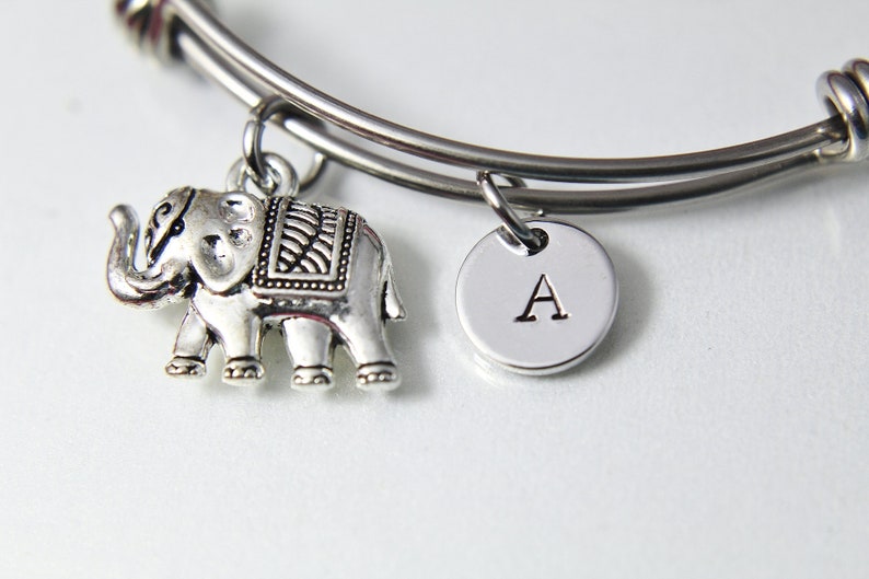 Elephant Charm Bracelet Elephant Charm Wild Animal Charm Etsy