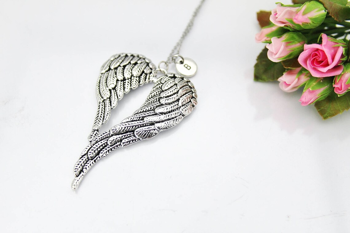 Celestial Guardian Angel Wing Necklace