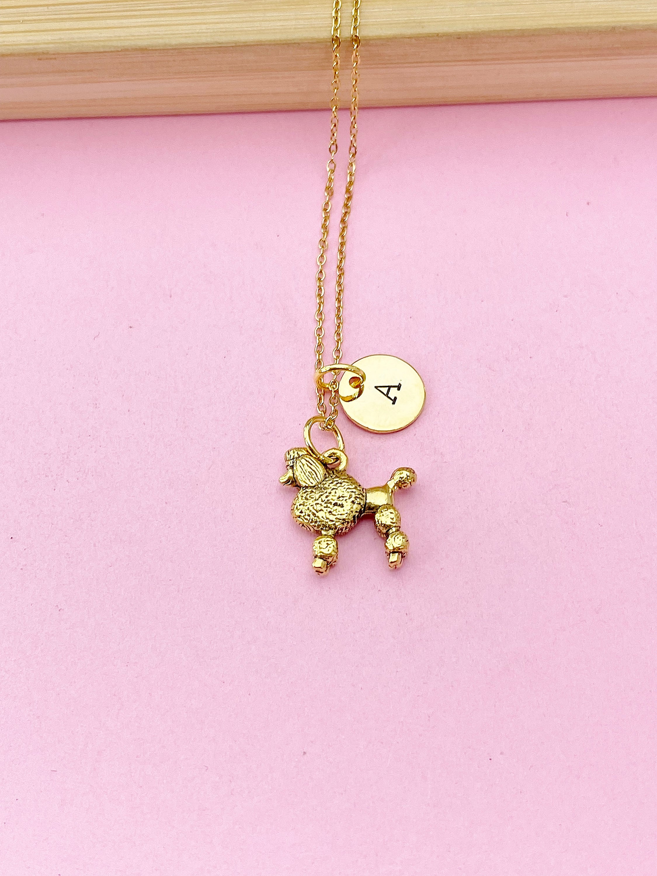 Collana Ciondolo Cucciolo Carino 18K Gold Filled Con Cristallo - Gossipgirl, 44 Cm - 2