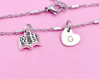 PLITI Book Lover Bracelet - 'May The Odds Be Ever In Your Favor' Cuff Bangle, Arrow Charm, Stainless Steel