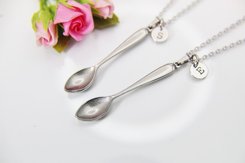 Stainless Steel Kitchen Utensil Spoon Necklace, Personalized Gift, N4192 image 3