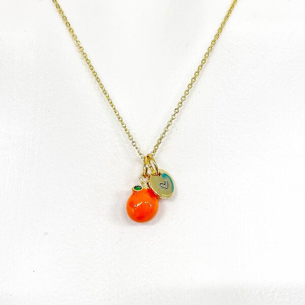 Orange Necklace Etsy