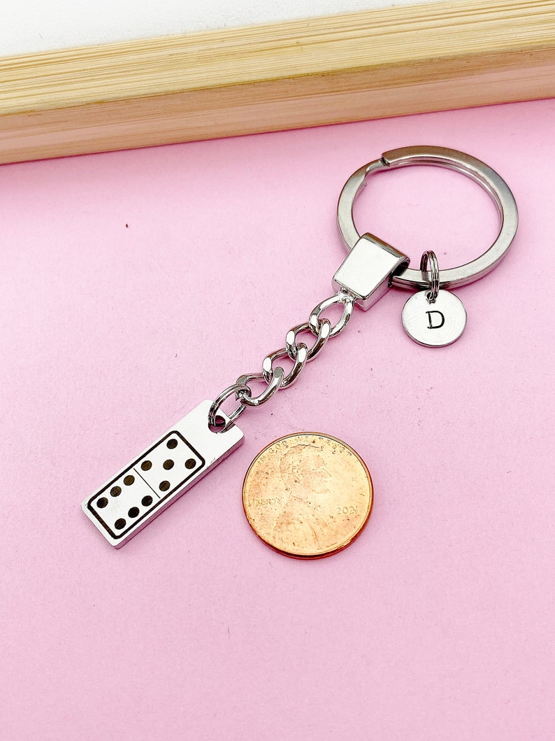 Domino Keychain, Tile, Stainless Steel Dominoes Player Gifts, D077 - Etsy