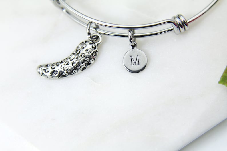 Valentines Day Gifts Foodie Gift N1020 Pickle Charm Veggie Charm Cucumber Charm Food Charm Pickle Bracelet Vegetable Charm