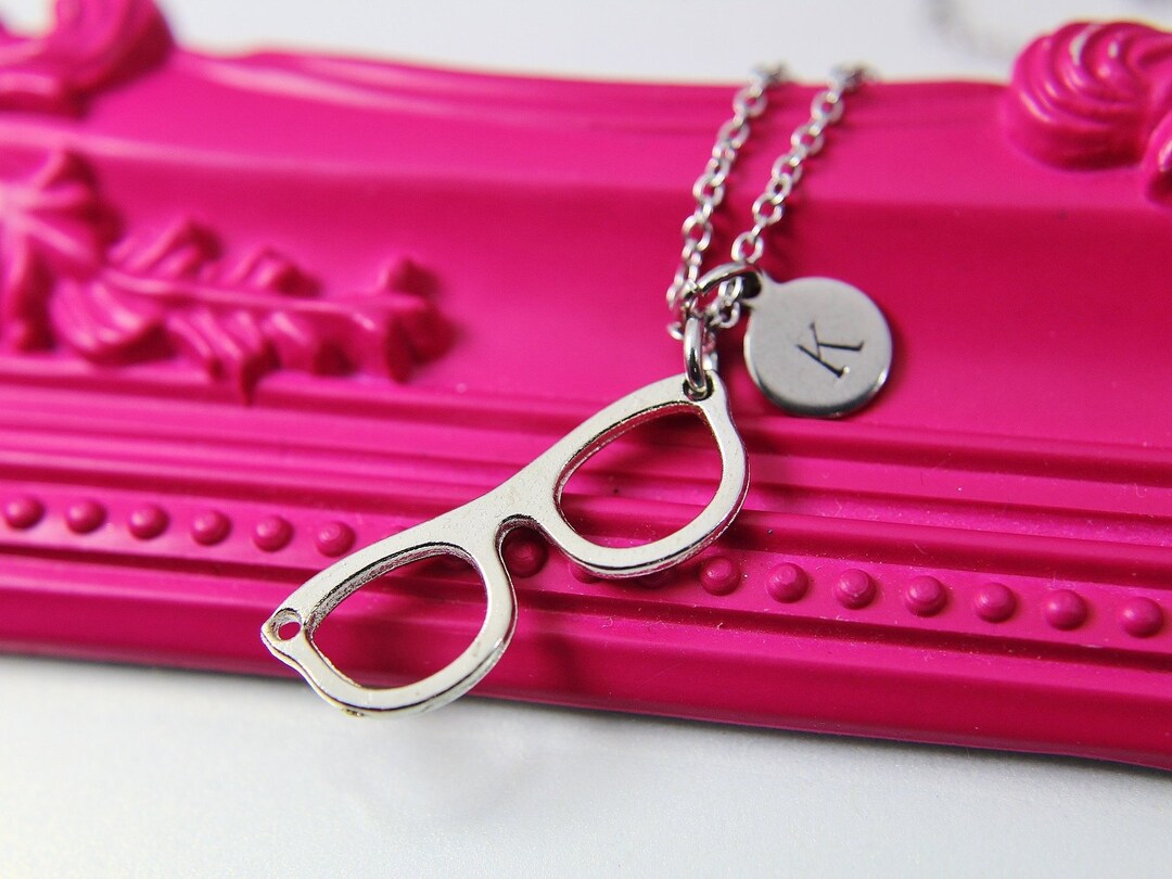 Eyeglasses Necklace, Reading Glasses Charm, Bookworm Gift, Eye Care Gift, Optometry Gift, Eye