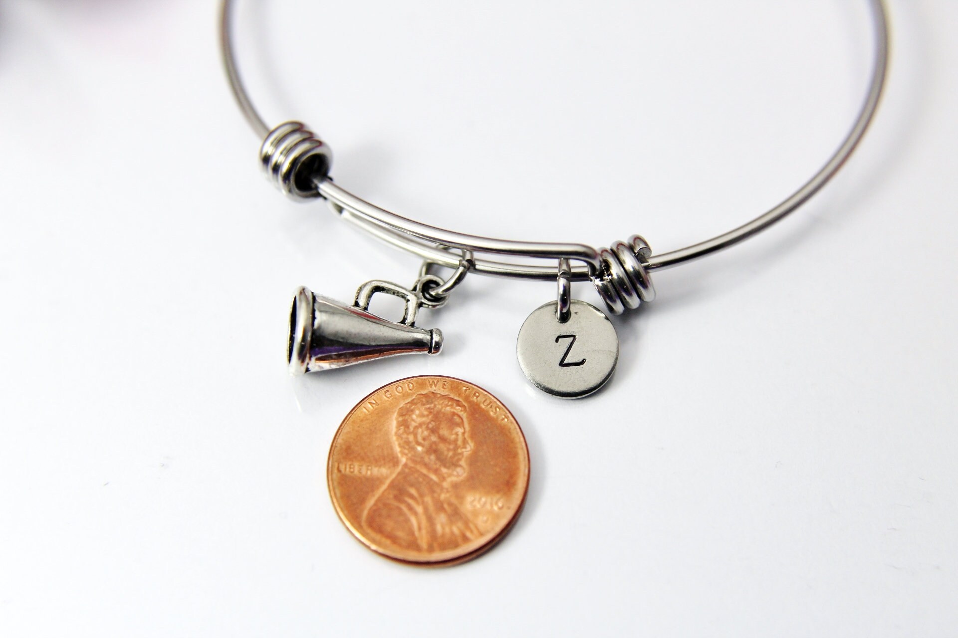 Cheerleader Bracelet Megaphone Bracelet Megaphone Charm Etsy