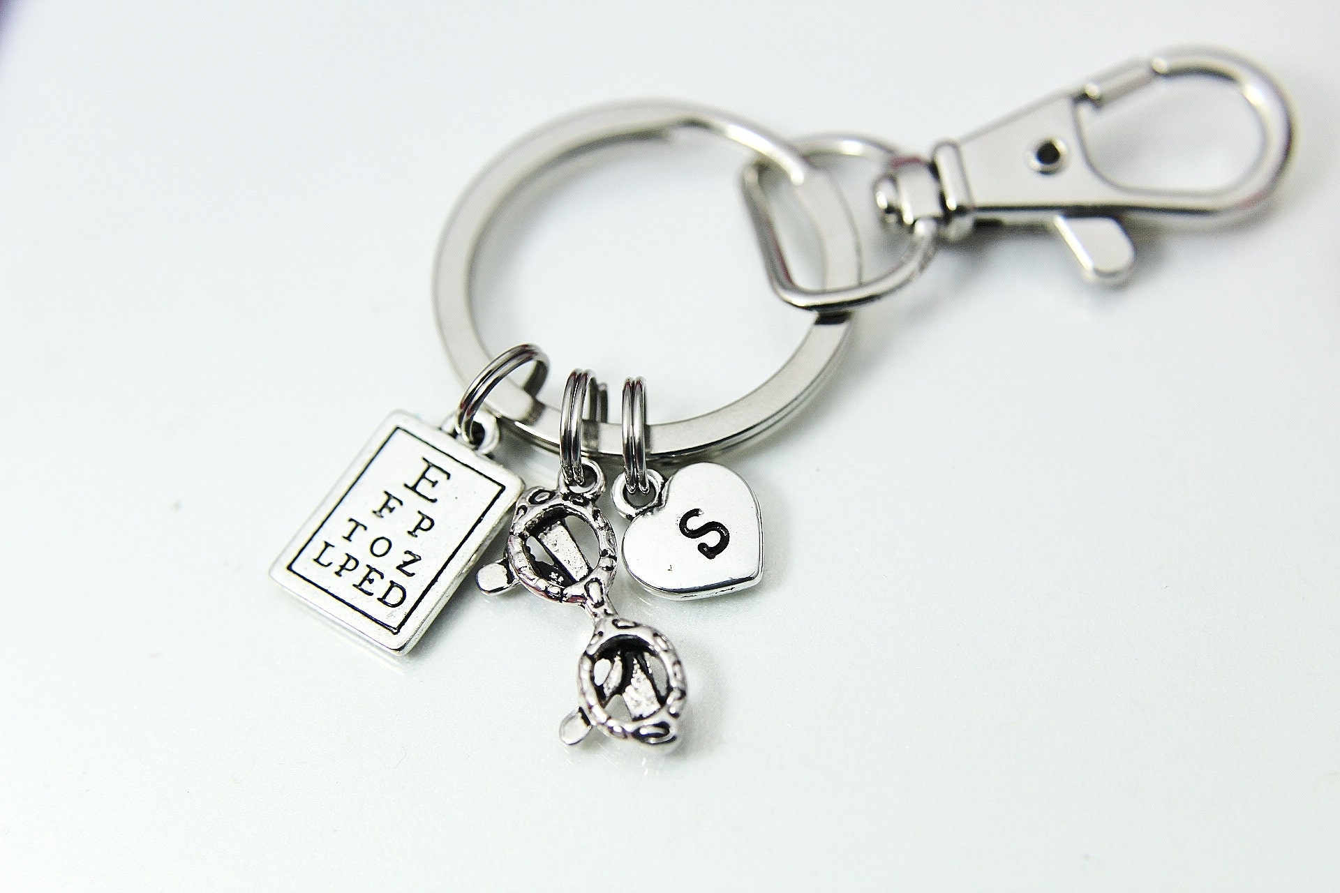 optometry gifts for her keychain gift for women, Snellen gifts for