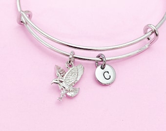 Silver Flying Eagle Charm Bracelet, NN348
