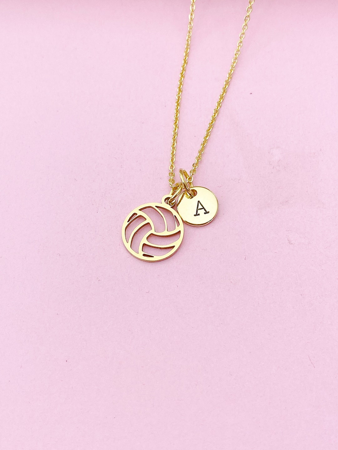 Tennessee VOLS Ball Bead Charm Necklace in Gold