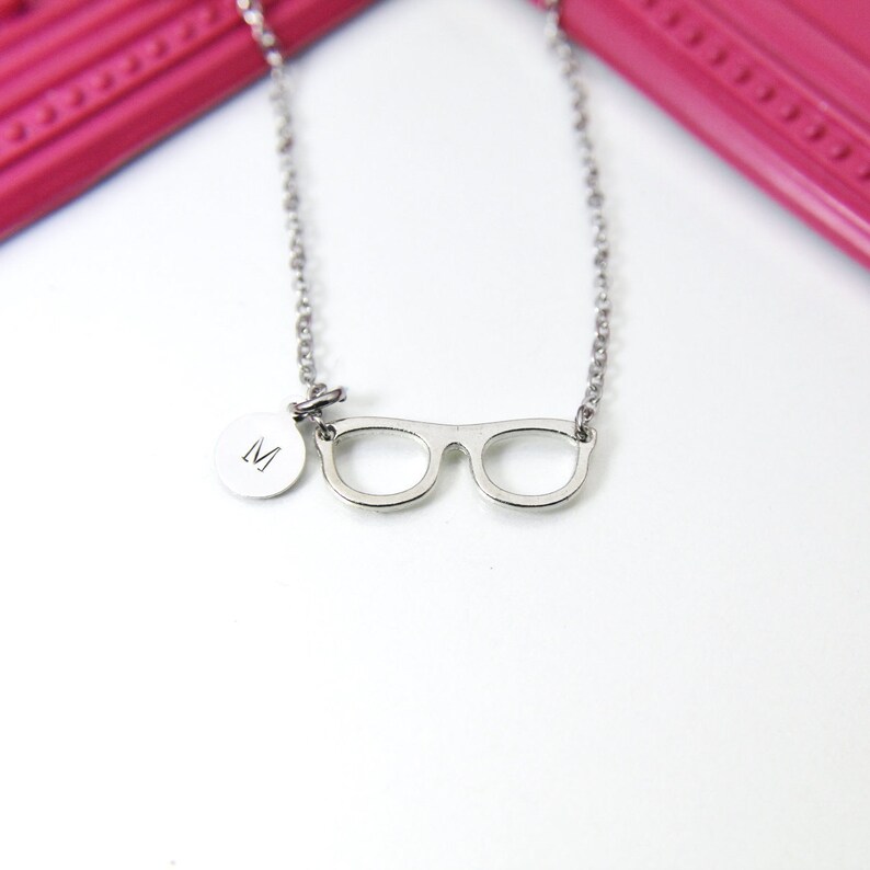 Eyeglasses Necklace Reading Glasses Charm Bookworm Gift Eye Etsy