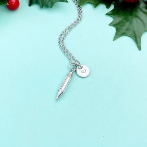 Pencil Charm Necklace – Dainty Pencil Pendant for Teachers, Writers, Students & Creative Souls, N1095