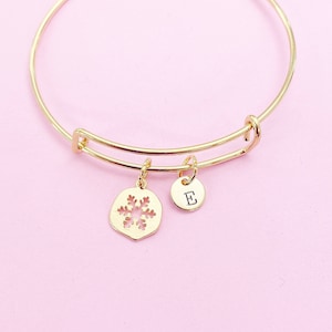 Gold Snowflake Charm Bracelet, N2184