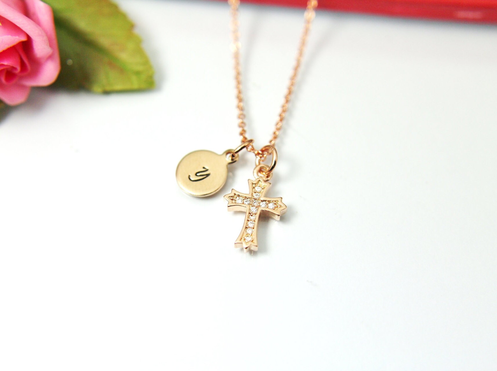 ★COURONNE★ Douce Cross 21 (Camel)_RCBRX24648CMX 1-38-cross-diamond-pendant-1-