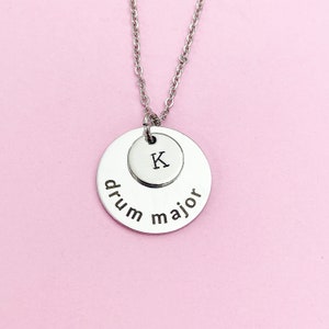 Silver Drum Major Charm Necklace, N891