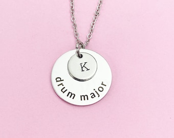 Silver Drum Major Charm Necklace, N891