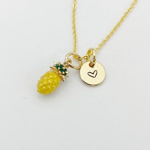 Gold Pineapple Charm Necklace, Best Seller Christmas Gifts, N780