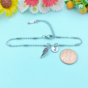 Guardian Angel Wing Charm Bracelet Sympathy Gift & Everyday Reminder, N1547C Bild 9