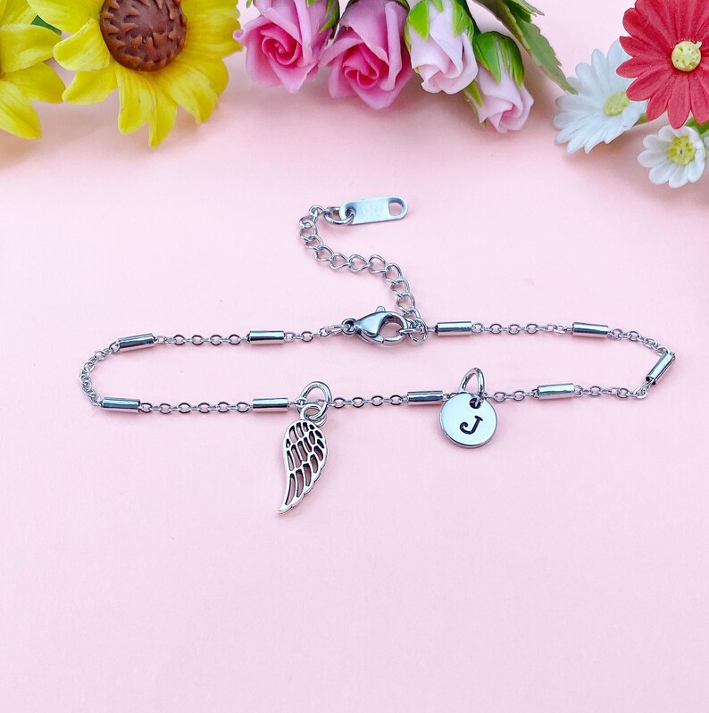 Guardian Angel Wing Charm Bracelet Sympathy Gift & Everyday Reminder, N1547C Bild 8