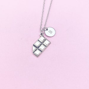 Silver Chocolate Charm Necklace, N775