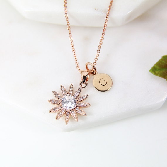 Three Flower Pendant Diamond Yard Necklace – TMW Jewels Co.