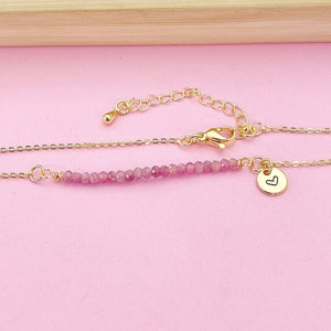 Gold Natural Tourmaline Bracelet Personize Customize Gemstone Jewelry, N4069