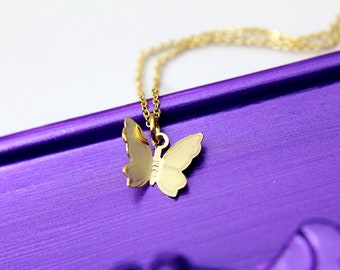 Gold Butterfly Charm Necklace Mother's Day Gifts, N2710C