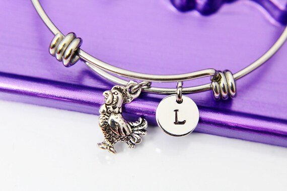 Chicken charm bracelet clearance