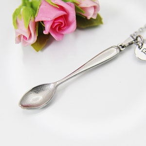 Stainless Steel Kitchen Utensil Spoon Necklace, Personalized Gift, N4192 image 6