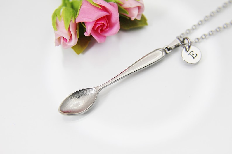 Stainless Steel Kitchen Utensil Spoon Necklace, Personalized Gift, N4192 image 6