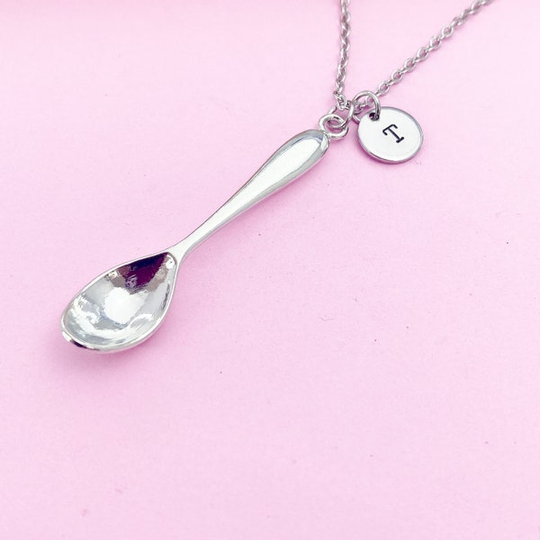 Mini Cucchiaio Ciondolo Con Catena 45 Cm, Argento, Dosatore Per Tabacco – Forme: Corona, Fungo, Cuore, Accessorio Fumo