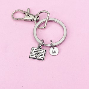 Silver Open Book Charm Keychain, N2566 - Etsy