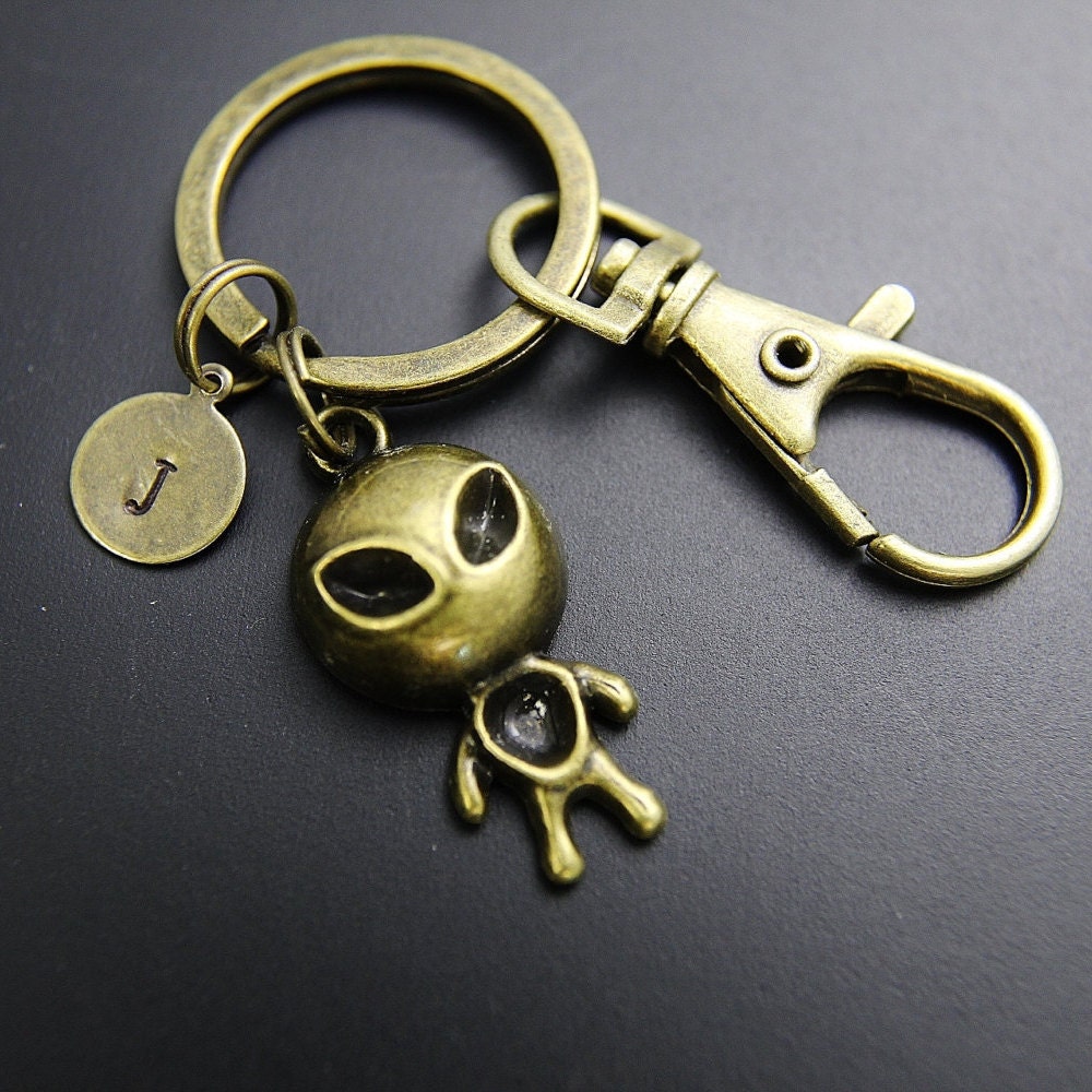 Antique Bronze UFO Charm Keychains UFO Pendant Keychains UFO Etsy