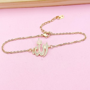 Gold Allah Charm Bracelet, N2657