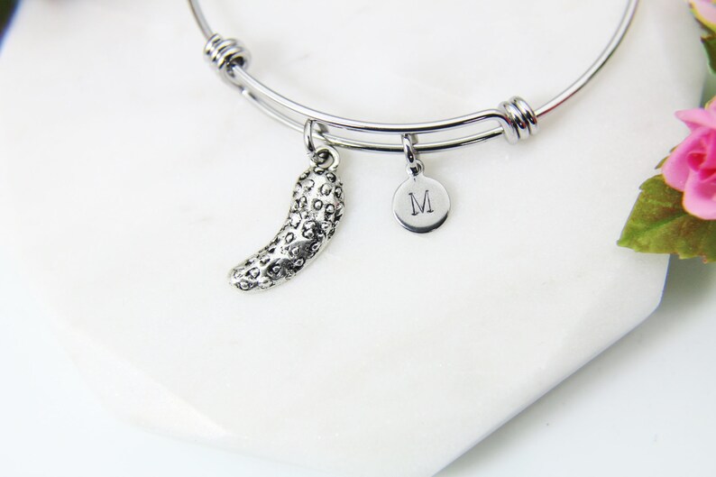 Valentines Day Gifts Foodie Gift N1020 Pickle Charm Veggie Charm Cucumber Charm Food Charm Pickle Bracelet Vegetable Charm