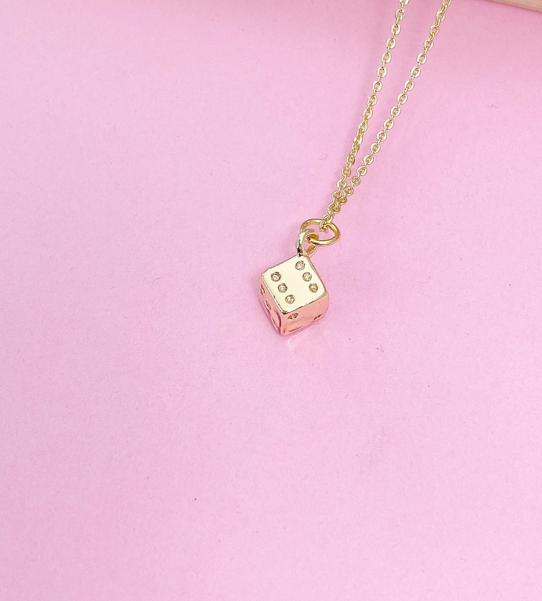P.C.F APPAREL DICE CHAIN NECKLACE アパデパ P.C.F APPAREL DICE CHAIN NECKLACE アパデパ DICE LOGO NECKLACE