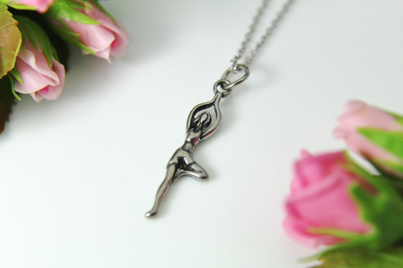 Personalized Gift Christmas Gift N525 Stainless Steel Yoga Charm Necklace Yoga Jewelry Yoga Yogi Gift Yoga Charm
