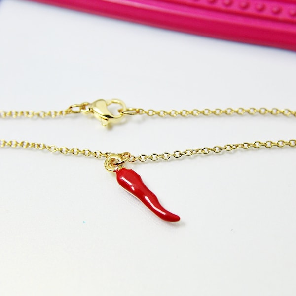 Gold Red Chili Bracelet N1697C