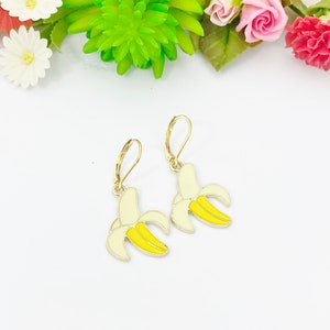 Gold Peed Banana Earrings, Mother's Day Gifts, N3248