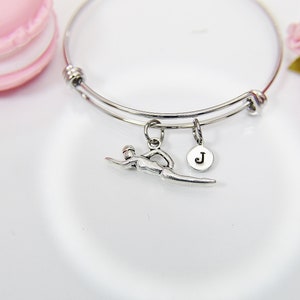 Swimming Bracelet, Swimmer Bracelet, Personalized Gift, Christmas Gift, Birthday Gift, Appreciation Gift, Thank You Gift, N3752 image 2